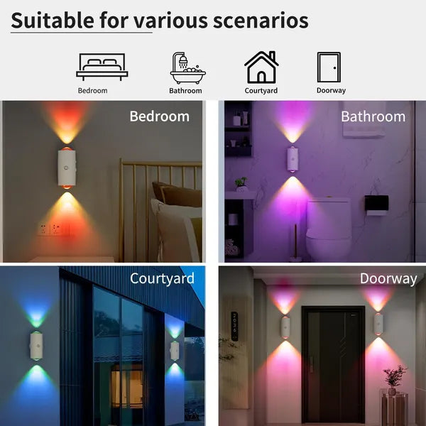 Motion Sensor Night Light Wall Lamp With USB Type-C Charging Ultra Long Battery Life Magnetic