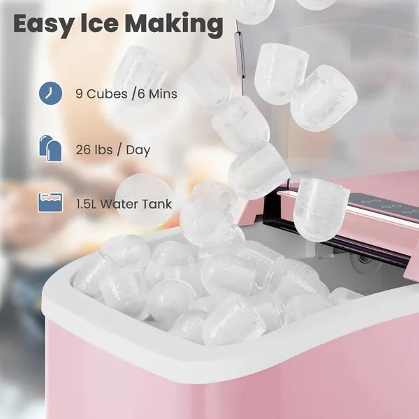 Countertop Ice Maker With Handle,