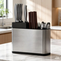 Kitchen Cutlery Knife Holder Spoon Fork Storage Rack Organizer Utensils Chopstick Box