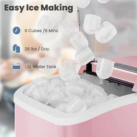 Countertop Ice Maker With Handle,